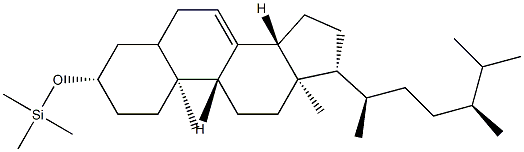 3β-(トリメチルシロキシ)-5ξ-エルゴスタ-7-エン 化学構造式