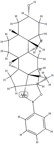 (20S)-17,20-[(Phenylboranediyl)bis(oxy)]-5β-pregnan-3α-ol Structure