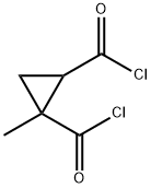 1,2-Cyclopropanedicarbonyl dichloride, 1-methyl- (9CI) 化学構造式