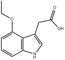 1H-Indole-3-aceticacid,4-ethoxy-(9CI) 化学構造式