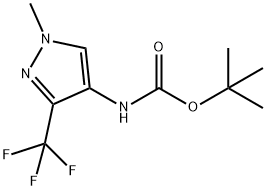 Tert-Butyl (1-Methyl-3-(Trifluoromethyl)-1H-Pyrazol-4-Yl)Carbamate(WX619102) Struktur