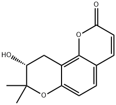 (9R)-8,8-Dimethyl-9,10-dihydro-2-oxo-2H,8H-benzo[1,2-b:3,4-b']dipyran-9-ol Structure