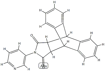 13-(pyridin-3-yl)-9,10-dihydro-9,10-[3,4]epipyrroloanthracene-12,14-dione Structure