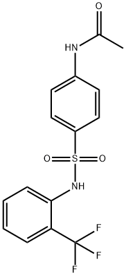 4-[2-(Trifluoromethyl)phenylsulfamoyl]acetanilide, 97% Struktur