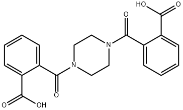 2-{[4-(2-carboxybenzoyl)-1-piperazinyl]carbonyl}benzoic acid 结构式