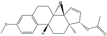 3-メトキシ-1,3,5(10),15-エストラテトラエン-17β-オールアセタート 化学構造式