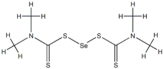 bis(dimethyldithiocarbamato-S,S')selenium 结构式