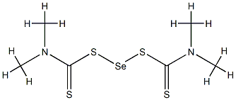 bis(dimethyldithiocarbamato-S,S')selenium  Structure