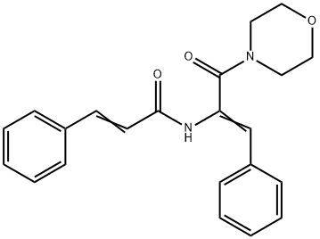 N-[α-(Morpholinocarbonyl)styryl]-3-phenylpropenamide Structure