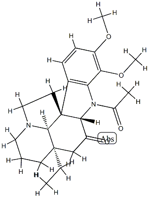 1-Acetyl-16,17-dimethoxyaspidospermidin-3-one,19649-33-3,结构式