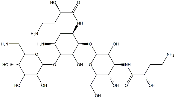1,3''-Di-HABA KanaMycin A 化学構造式