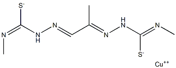 copper pyruvaldehyde bis(N(4)-methylthiosemicarbazone) complex,19976-14-8,结构式