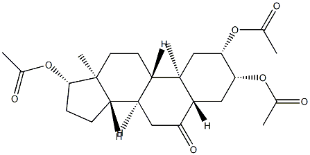 2β,3β,17β-Tris(acetyloxy)-5α-androstan-6-one,20097-68-1,结构式