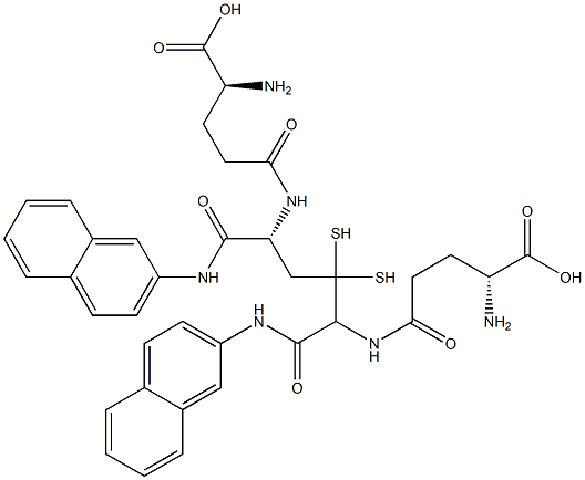 (H-GLU(CYS-ΒNA)-OH)2, 201990-68-3, 结构式