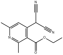 ethyl 4-(dicyanomethyl)-2,6-dimethylnicotinate Structure