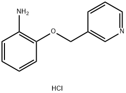 2-(pyridin-3-ylmethoxy)aniline 化学構造式