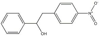 4-ニトロ-α-フェニルベンゼンエタノール 化学構造式