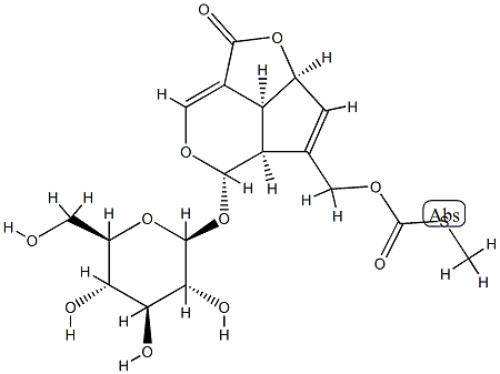 チオ炭酸O-[[(2aS)-5α-(β-D-グルコピラノシルオキシ)-2a,4aα,5,7bα-テトラヒドロ-1-オキソ-1H-2,6-ジオキサシクロペンタ[cd]インデン-4-イル]メチル]S-メチル