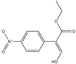 Benzeneacetic acid, .alpha.-(hydroxyMethylene)-4-nitro-, ethyl e 结构式