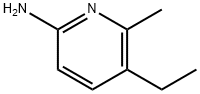 2-Pyridinamine,5-ethyl-6-methyl-(9CI) 化学構造式