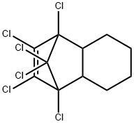 1,4-Methanonaphthalene, 1,2,3,4,9,9-hexachloro-1,4,4a,5,6,7,8,8a-octah ydro-, chlorinated to contain approximately 72% chloride 化学構造式