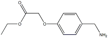 ethyl 2-[4-(aminomethyl)phenoxy]acetate 结构式