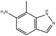 7-甲基-1H-吲唑-6-胺 结构式