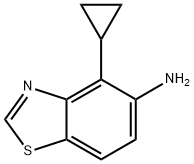 5-Benzothiazolamine,4-cyclopropyl-(9CI) Struktur