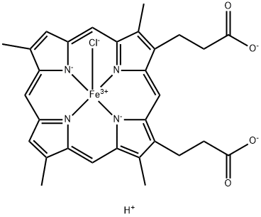 次氯血红素,21007-21-6,结构式