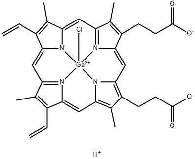 Ga(III) Protoporphyrin IX Chloride Struktur