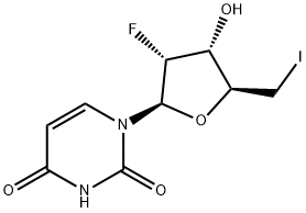 2',5'-Dideoxy-2'-fluoro-5'-iodouridine Struktur