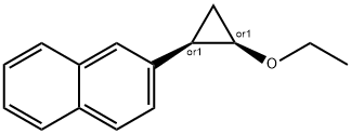 Naphthalene, 2-[(1R,2R)-2-ethoxycyclopropyl]-, rel- (9CI),215882-24-9,结构式