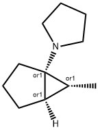 Pyrrolidine, 1-[(1R,5R,6R)-6-methylbicyclo[3.1.0]hex-1-yl]-, rel- (9CI) 结构式