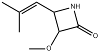 2-Azetidinone,3-methoxy-4-(2-methyl-1-propenyl)-(9CI) Structure