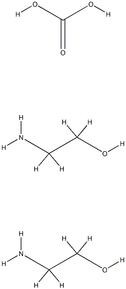 CARBONIC ACID, COMPOUND WITH 2-AMINOETHANOL (1:2) 结构式