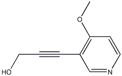 2-Propyn-1-ol,3-(4-methoxy-3-pyridinyl)-(9CI) Structure