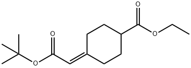 ethyl 4-(2-tert-butoxy-2-oxoethylidene)cyclohexanecarboxylate Structure