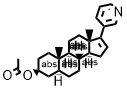 Androst-16-en-3-ol, 17-(3-pyridinyl)-, acetate (ester),(3β,5α)- Struktur