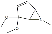 6-Azabicyclo[3.1.0]hex-2-ene,4,4-dimethoxy-6-methyl-(9CI) Struktur