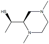 2-Piperazinemethanethiol,-alpha-,1,4-trimethyl-,(-alpha-R,2R)-rel-(9CI) 结构式