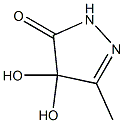 3H-Pyrazol-3-one,2,4-dihydro-4,4-dihydroxy-5-methyl-(9CI),221325-59-3,结构式