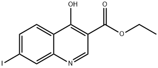 ethyl 4-hydroxy-7-iodoquinoline-3-carboxylate Struktur