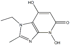 5H-Imidazo[4,5-b]pyridin-5-one,1-ethyl-1,4-dihydro-4,7-dihydroxy-2-methyl-(9CI) Struktur