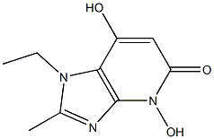 5H-Imidazo[4,5-b]pyridin-5-one,1-ethyl-1,4-dihydro-4,7-dihydroxy-2-methyl-(9CI) Structure