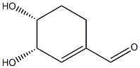 1-Cyclohexene-1-carboxaldehyde, 3,4-dihydroxy-, (3R,4S)-rel- (9CI) 化学構造式