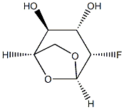 beta-D-Mannopyranose, 1,6-anhydro-2-deoxy-2-fluoro- (9CI) Struktur