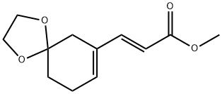 (E)-methyl 3-(1,4-dioxaspiro[4.5]dec-7-en-7-yl)acrylate(WXC04489) 化学構造式