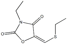2,4-Oxazolidinedione,3-ethyl-5-[(ethylthio)methylene]-(9CI) Struktur