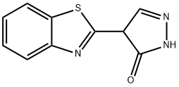 3H-Pyrazol-3-one,4-(2-benzothiazolyl)-2,4-dihydro-(9CI) Structure
