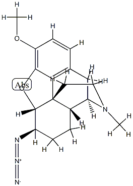 6β-Azido-4,5α-epoxy-3-methoxy-17-methylmorphinan Structure